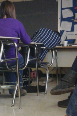 poised-pandemonium:  So this kid in my history class fell asleep, and my teacher stopped class, got down on the floor, and tied his shoes together 