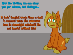 unhinged-pony:  tumble-trotter:  Ah better git Unhinged… Help him gather up his things… Mod: Also, I will soon raffle off the three ponies here that aren’t Trotter. If you know anyone looking for a ready-made ponysona and are willing to adhere to