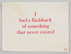 Louise Bourgeois, I Had a Flashback of Something that Never Existed  from “Ode à l'oubli” 2002