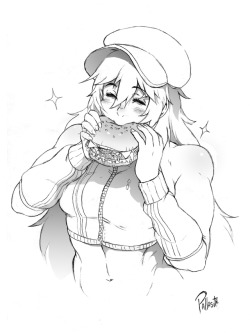pallasiteworld: Hello everyone!I bring you some drawings of my big femboy, It’s a character I like a lot the truth c:A little information about him: His name is Ludwig, he’s 20 years old. He is a fan of fast food, especially for hamburgers, Risk