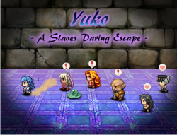 dlsite-english:   English Version: Yuko - A Daring Slave’s Escape Circle: AzureZero Erotic stealth action game. Yuko, a slave, is given the chance to escape her confinement.She must sneak past groups of succubi, slime monsters, orcs, yokai, and the