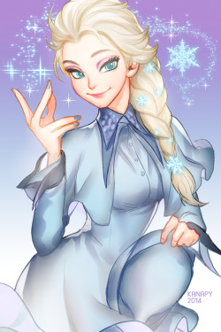 princessesfanarts:Elsa by kanapy-art