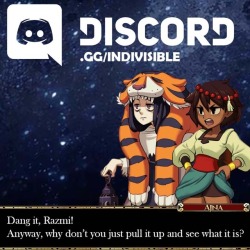 indivisiblerpg:   Need more Indivisible? Be one of the first to join the brand new Official Indivisible Discord Server! https://discord.gg/indivisible   