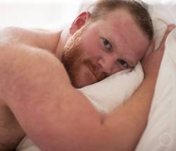 metalbeardcub:  thebigbearcave:  The whitey white of the bed sheets against his skin (and even the soap froth) is ethereal.  The photography by mascularstudio.tumblr.com and James A. create a heavenly strawberry, peaches, cream and ginger wonderland.