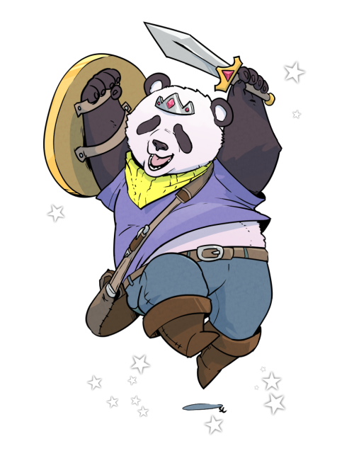 spencercurtisart: hip hip hooray, the panda prince is ready to play!