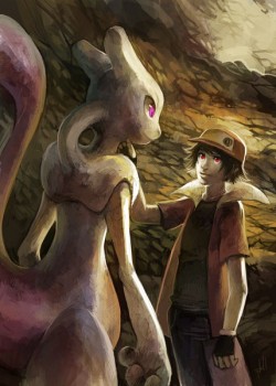 alternativepokemonart:  Artist Mewtwo and Red by request. 