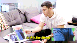 famousmeat:  Nick Jonas plays Guess The Celebrity Bulge for Sugarscape 