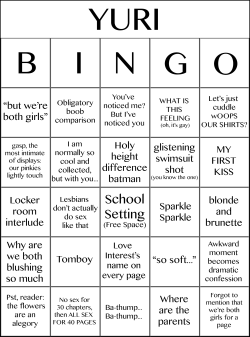Dualpaperbags:  Now You Too Can Play Along With Yuri Bingo At Home 