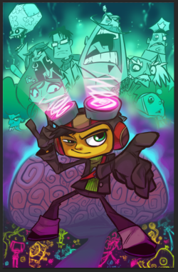 awdplace:I’m finally posting this Psychonauts Tribute I was commissioned to make for a friends anniversary gift to his wife. Been meaning to do one for awhile, so why not while getting paid for it? haha.Needless to say… I love this game