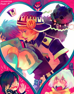 purplekecleon:  HELLO I have finally done a dmmd print for Noiz’s birthday!! This particular print can be found in my shop, or you can get it at Anime Expo 2014 at Papaya Arts table S22 or T22!!! HAPPY BIRTHDAY NOIZ! `o` 
