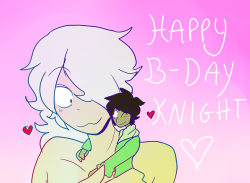 SLAMS DOWN MY LOVE AND RESPECT LETS DO THIS@miniature-knighthappy birthday you nerd, i still remember the day we met when you liked my kraken au and i managed to get the confidence to write to you (which i don’t do normally cause social anxiety) and