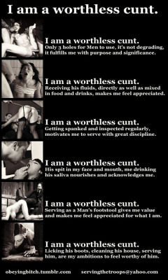 inferiorfem:a cunt mantra Worthless by nature