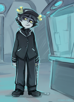 commission for pentabulge, it&rsquo;s the ticket booth troll from Hiveswap uvu