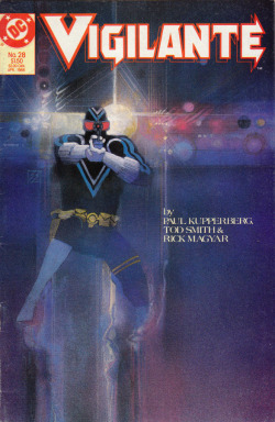 Vigilante, No. 28 (DC Comics, 1986). Cover art by Bill Sienkiewicz. From Anarchy Records in Nottingham.
