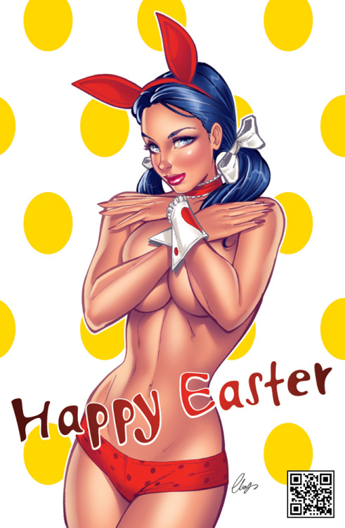 superheropinups:  Happy Easter To You All! Elias Chatzoudis