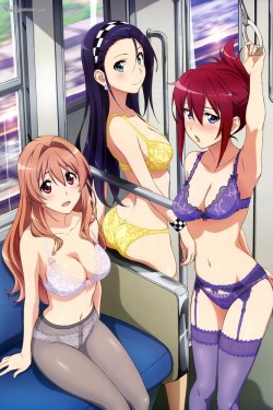 andi-lewd:  Lingerie request! (1/5) Anime: Rail Wars! (Official Artwork from Megami magazine)