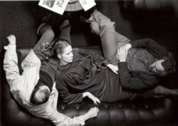 barcarole:  Ingmar Bergman, Liv Ullmann and Erland Josephson filming Scenes from a Marriage, 1973.