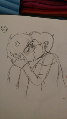 tinyboopsandconverseshoes:  @cherrylicx here’s a davekat sketch I did a while ago. I wanted you to see it :p 