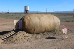 escapekit: Idaho Potato Commission A potato-shaped hotel is now available for rent in Boise, Idaho. The famous six-ton ​​potato first spent seven years on the road behind a truck-trailer, scouring 48 US states to promote Idaho starch.  
