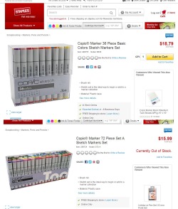 adriofthedead:  sliferthewhydidigeta:  You aren’t reading that wrong, Staples has a really weird sale on copics right now Search for “copics” http://www.staples.com/copic/directory_copic? (go down) All the 72 sets are sold out but you can still