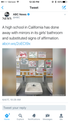 robocuck: e-cryptid:   lierdumoa:   bizarrodf:  thirdplanet13:  titaniumlegman:  supersoftly:  wokeapedia:   This is creepy as hell holy shit. Mirrors are a fucking tool you dumbasses happy signs don’t tell you if your hair’s straight or if there’s