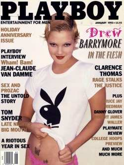 gotcelebsnaked:   Drew Barrymore - Playboy Magazine (Jan. 1995)  