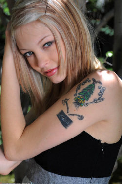 Bree Daniels, blonde, inked and lovely!