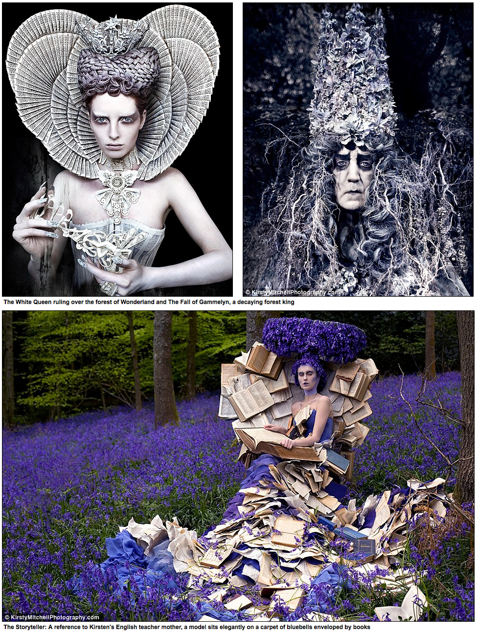 wthsjw:  thestarlighthotel:  Kirsty Mitchell’s late mother Maureen was an English