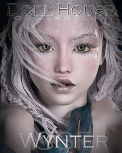  Wynter is a hand sculpted custom character with standard morph additions. All Diffuse, Specular and Bump Maps are Included. What a beautiful ice princess! Compatible with Daz Studio 4.8 , Genesis 3 Female and is 20% off until 1/16/2017! Check the link