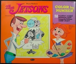 vintagetoyarchive:WHITMAN: 1963 THE JETSONS Color By Number Set