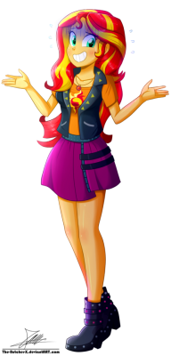 the-butcher-x: .:Sunset Shimmer - EqG Style:. (Commission)   My Pages: https://www.facebook.com/thebutcherx/ https://www.youtube.com/user/Butch407 https://www.patreon.com/thebutcherx http://the-butcher-x.deviantart.com/ https://twitter.com/mlpandeqg 