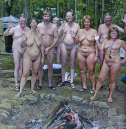 heartlandnaturists:  Thereâ€™s nothing as fun as hanging out nude with your friends in the sun and playing volleyball, frisbee, swimming, sunning, reading, joking, and laughing. Group nude camping is the best kind of camping! If youâ€™ve never had a nude