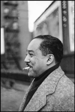 vintageblackglamour:  Our beloved Langston Hughes was born 113 years ago today in Joplin, Missouri. I am going to inundate you with photos and links to his poetry today, so I hope you’re ready. This photo was taken in New York City in 1947 by his friend,