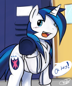 highschool-cadance:  highschool-shiningarmor:  Welcome to Equestria High. I’m Shining Armor, captain of the Hoofball team. Nice to meet you. I’m sure there’s plenty to see here if you just go around. Want to come with me and show you around?   Mod: