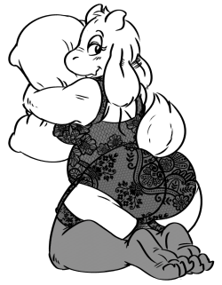 /trash/ request “ /r/equesting Toriel being cute and cuddly in lace lingerie  “lace textures used: 1 2 3 