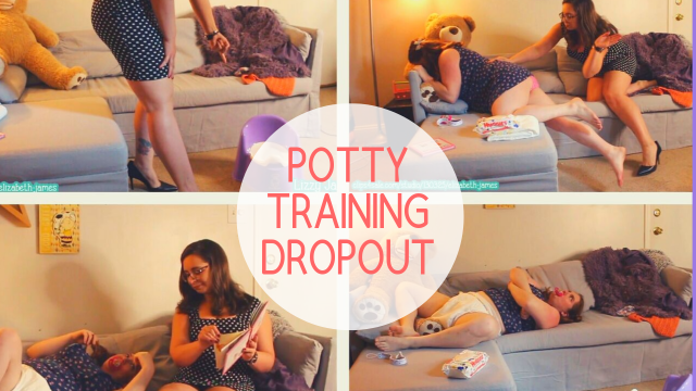 babylizzyjames:New Clip: Potty Training Drop Out Check out my newest video that I hope will make you blush as much as I did while filming. And yes, that spanking from @badlilblubunny hurt- Charlotte my stuffed bunny was also a casualty in the crossfire