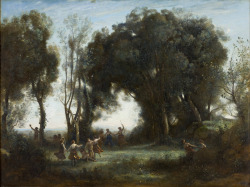 lionofchaeronea:  A Morning: The Dance of the Nymphs, Jean-Baptiste-Camille Corot, ca. 1850