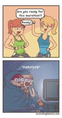 ladylike-maniac:  fit-fierce-fab4ever:  60ibs-to-go:  My kind of marathon   there’s another kind?  This is our life. 