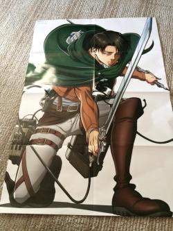 Preview of a new Levi poster, included in Animedia’s July 2015 issue!This is the same issue which published the “BEST34″ popularity polls! Their January 2015 issue also included another Levi poster.