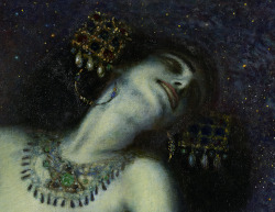 tierradentro:  “Salome” (detail), 1906, Franz von Stuck. (Original painting here)  LOVE THIS.