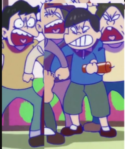 lesserknown-husbandos: These two random mobbers from the osomatsu-san season 2 premiere! Pretty cute for background characters I think  fly honeys
