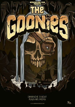 obsessedwithskulls:  Goonies poster art by Icy Bomb.  Love the Goonies!http://www.icybomb.be/