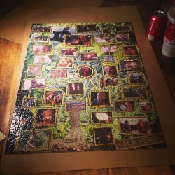 #LOST puzzle officially finished, except I lost a piece in the 8 months I&rsquo;ve had it out :(
