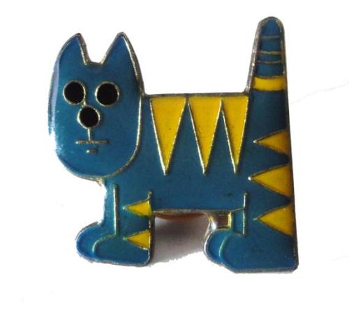 vintagetrafficusa:TRIBAL CAT 1980s cartoon vintage enamel pin lapel badge brooch gift by VintageTrafficUSA https://ift.tt/2Q9p33X
