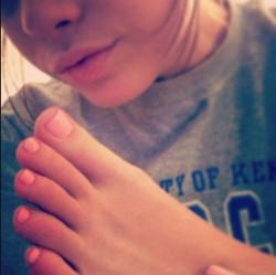 such beautiful lips and feet! I love that