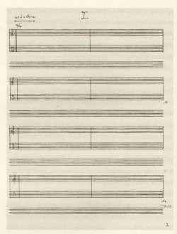 likeafieldmouse:  The first page of John Cage’s 4’33” &ldquo;On a warm summer evening in August 1952 pianist David Tudor approached a piano on stage at the Maverick Concert Hall in Woodstock, New York. Stopwatch in hand, Tudor sat before the piano