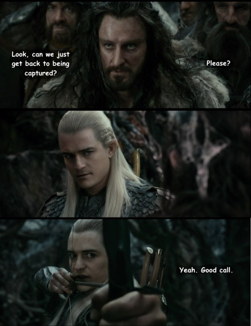 werecakes:  flossskull:  yearofthepearl:  How to Tell by ttanner2448  Oh my god this is genius!  Wait was Tauriel checking Kili out because she thought he was a she? Oooor?…. nope, not gonna care, just gonna sit back and enjoy the awkward humor of this.