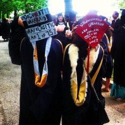 dreamactivist-pennsylvania:  ch0chalapan0cha:   Celebrating graduation from Bryn Mawr with Jessica Hyejin Lee! #undocumented #unafraid #unapologetic   DreamActivist Pennsylvania members made political statements on the day of their graduation from Bryn