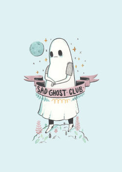 lizemeddings:  A3 high quality prints now available from the shop (and on a shirt still) sad ghost out 