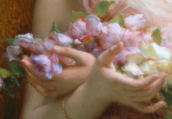 masterpiecesindetail:Étienne Adolphe Piot - Girl With Flowers